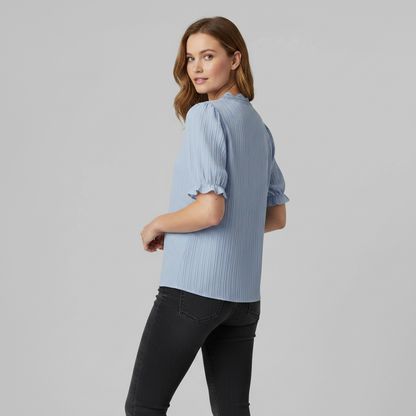 White Puff Sleeve Blouse | Elegant Summer Top for Women