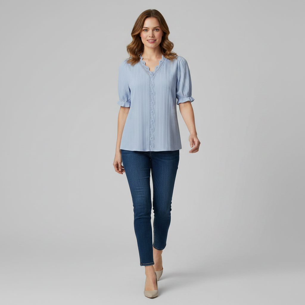 White Puff Sleeve Blouse | Elegant Summer Top for Women