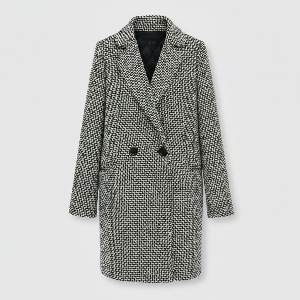 Elegant Long Black Wool Coat | Women's Winter Outerwear