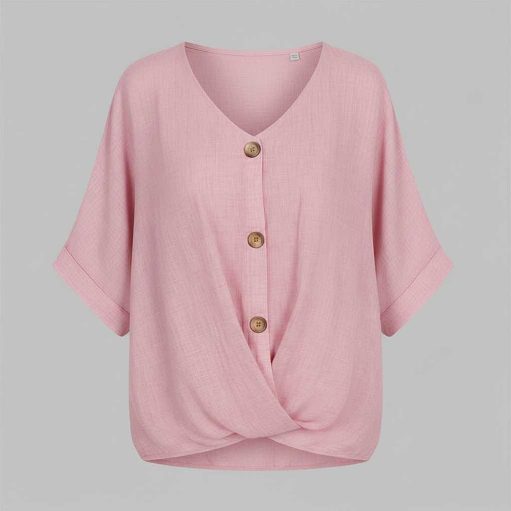 Elegant V-Neck Blouse | Women's Long Sleeve Top