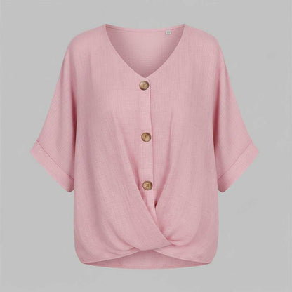 Elegant V-Neck Blouse | Women's Long Sleeve Top