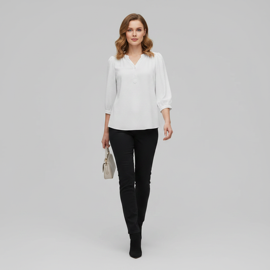 Silk Patchwork Blouse | Women's Summer Top