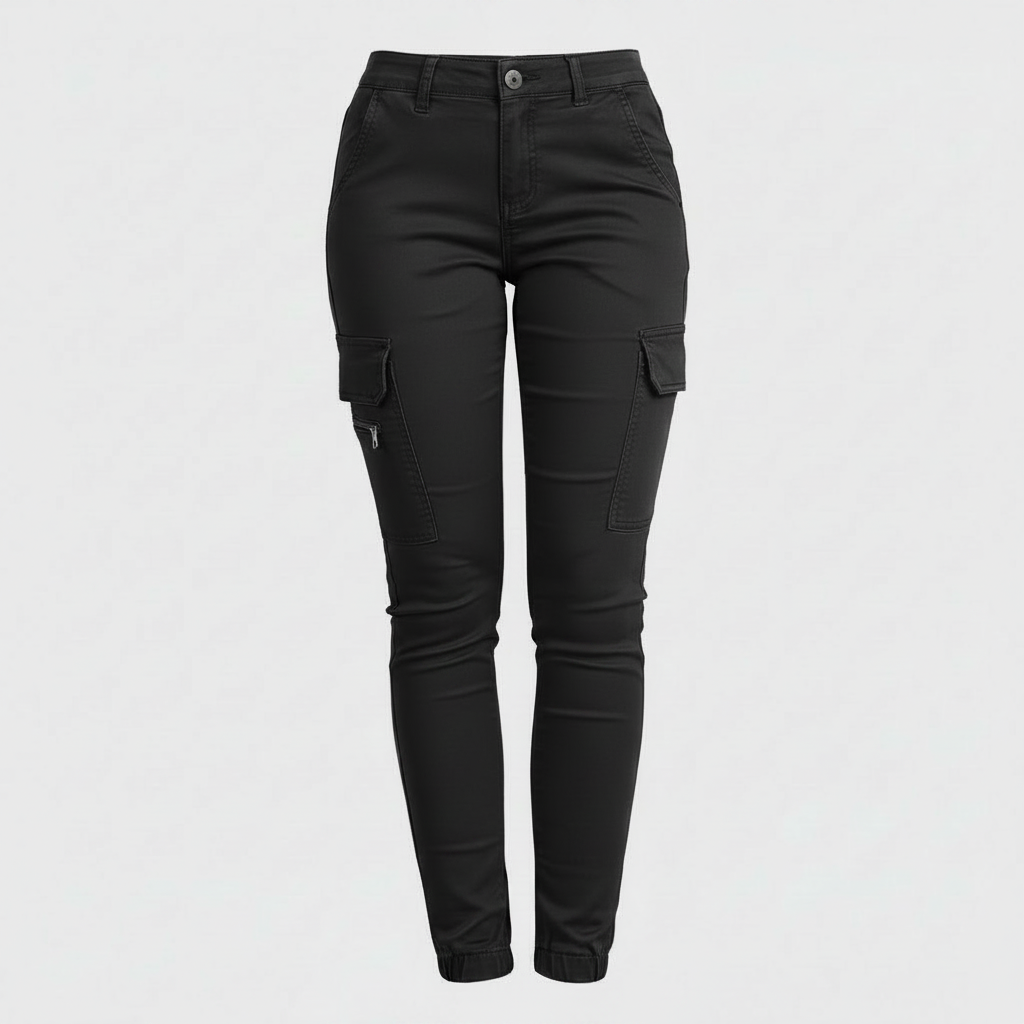 Urban Cargo Pants | Women's Black Trousers