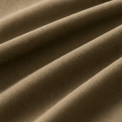 Khaki Cargo Trousers | Relaxed Fit Stretch Utility Pants - Women's Wide Leg with Pockets detail