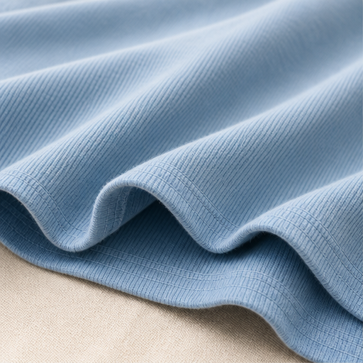 Blue Layered Tunic Top and Wide Leg Trouser Set | Round Neck Two-Piece Outfit for Women detail