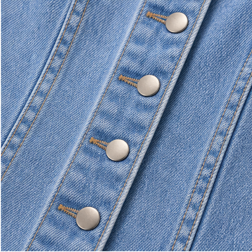 Denim Wide Leg Jumpsuit | Spaghetti Strap Button-Front Style - High Waist for Women detail