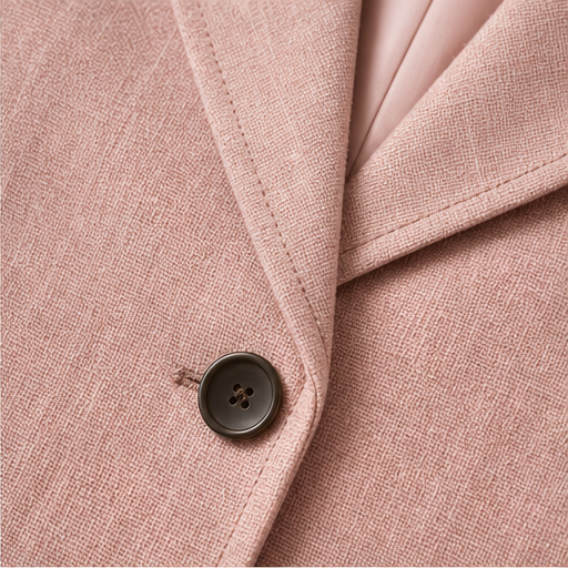 Pink Blazer and Trouser Set | Women's Two-Piece Suit - Tailored Wide Leg Workwear detail