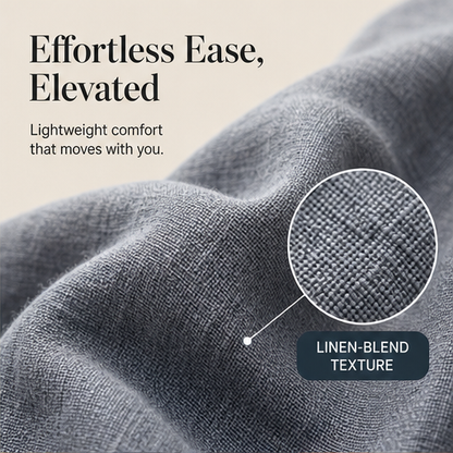 Grey Layered Hem Swing Dress | Sleeveless Linen-Blend Mock Two-Piece - A-Line with Pockets features