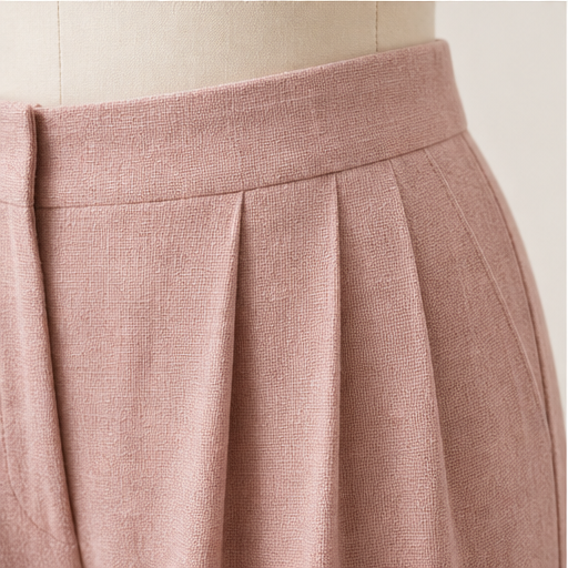 Pink Blazer and Trouser Set | Women's Two-Piece Suit - Tailored Wide Leg Workwear detail