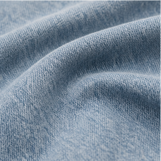 Light Blue Denim Off-Shoulder Top | Women's Buckle Strap Blouse - Long Sleeve Cropped Style detail